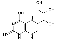 2-amino-6-(1,2,3-trihydroxypropyl)-5,6,7,8-tetrahydro-1H-pteridin-4-one Structure