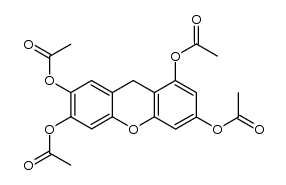 1,3,6,7-tetraacetoxy-xanthene Structure