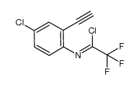 (1Z)-N-(4-chloro-2-ethynylphenyl)-2,2,2-trifluoroethanimidoyl chloride结构式
