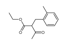 ethyl 2-acetyl-3-(2-methylphenyl)propanoate Structure