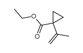 1-(1-Methylethenyl)cyclopropancarbonsaeure-ethylester结构式