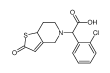 α-(2-Chlorophenyl)-2,6,7,7a-tetrahydro-2-oxothieno[3,2-c]pyridine-5(4H)-acetic Acid Structure