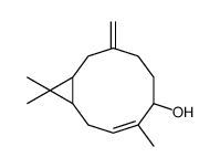 4,11,11-trimethyl-8-methylidenebicyclo[8.1.0]undec-3-en-5-ol结构式
