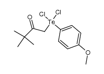 pinacoyl (4-methoxyphenyl)tellurium dichloride Structure