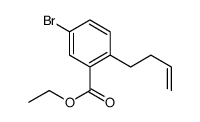 ethyl 5-bromo-2-(but-3-enyl)benzoate结构式