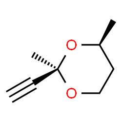 1,3-Dioxane, 2-ethynyl-2,4-dimethyl-, cis- (9CI)结构式
