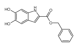 3,4-dihydroxyindole-2-carboxylic acid benzyl ester结构式
