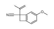 7-Isopropenyl-4-methoxy-bicyclo[4.2.0]octa-1(6),2,4-triene-7-carbonitrile Structure
