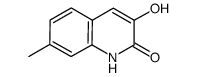 3-hydroxy-7-methylquinolin-2(1H)-one结构式
