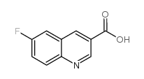 6-氟喹啉-3-羧酸结构式