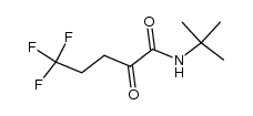 N-(tert-butyl)-5,5,5-trifluoro-2-oxopentanamide结构式