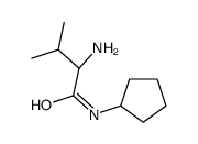 (2S)-2-amino-N-cyclopentyl-3-methylbutanamide Structure