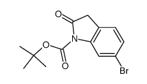 tert-butyl 6-bromo-2-oxoindoline-1-carboxylate结构式