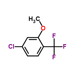 4-Chloro-2-methoxy-1-(trifluoromethyl)benzene结构式