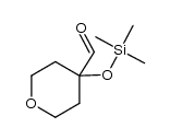 4-(trimethylsilyloxy)tetrahydro-2H-pyran-4-carbaldehyde结构式