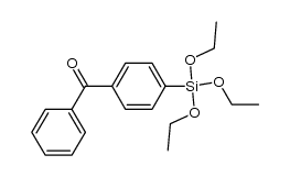 4-(triethoxysilyl)benzophenone结构式