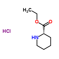 (S)-哌啶-2-甲酸乙酯盐酸盐结构式