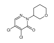 4,5-DICHLORO-2-(TETRAHYDRO-2H-PYRAN-3-YL)PYRIDAZIN-3(2H)-ONE Structure