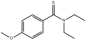 N,N-二乙基- 4-甲氧基-苯硫酰胺结构式