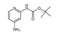 (4-氨基吡啶-2-基)氨基甲酸叔丁酯结构式