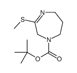 3-(甲基磺酰基)-2,5,6,7-四氢-1H-1,4-二氮杂卓-1-羧酸叔丁酯结构式