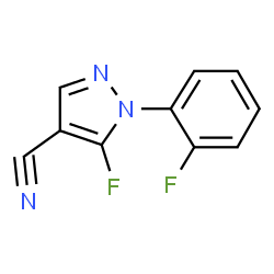 5-Fluoro-1-(2-fluorophenyl)-1H-pyrazole-4-carbonitrile structure