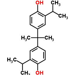 4,4'-Propane-2,2-diylbis(2-isopropylphenol) structure