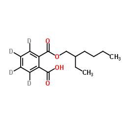 外消旋单(乙基己基)邻苯二甲酸酯-d4结构式