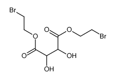 bis(2-bromoethyl) 2,3-dihydroxybutanedioate Structure