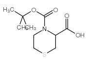 N-Boc-3-硫代吗啉甲酸结构式
