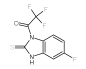 1-三氟乙酰基-5-氟苯并咪唑啉-2-硫酮结构式