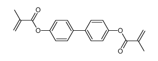 Biphenyl-4,4'-diyl Bis(2-methylacrylate) structure