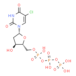 5-chloro-2'-deoxyuridine 5'-triphosphate结构式