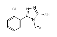 4-氨基-3-疏基-5-(2-氯苯基)-[1,2,4-]噻唑结构式