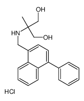 2-methyl-2-[(4-phenylnaphthalen-1-yl)methylamino]propane-1,3-diol hydr ochloride结构式