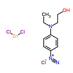 4-DIAZO-N-ETHYL-N-(2-HYDROXYETHYL)ANILINE CHLORIDE ZINC CHLORIDE Structure