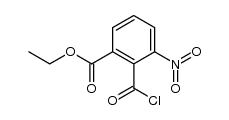 3-nitro-phthalic acid-1-ethyl ester-2-chloride Structure