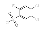 4,5-二氯-2-氟苯磺酰氯结构式