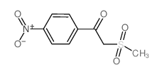 2-(METHYLSULFONYL)-1-(4-NITROPHENYL)ETHANONE结构式