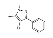 4-溴-5-甲基-3-苯基-1H-吡唑结构式