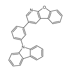 3-(3-(9H-咔唑-9-基)苯基)苯并呋喃[2,3-b]吡啶结构式