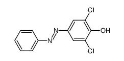 2,6-dichloro-4-phenylazo-phenol Structure