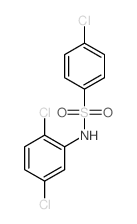 Benzenesulfonamide,4-chloro-N-(2,5-dichlorophenyl)-结构式