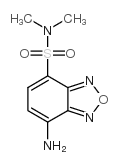 4-(N,N-二甲氨基磺酰基)-7-氨基-2,1,3-苯并恶二唑结构式
