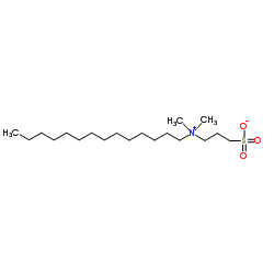3-磺丙基十四烷基二甲甜菜碱结构式
