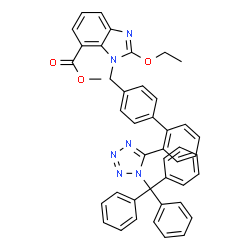N-三苯甲基坎地沙坦甲基酯-d4结构式