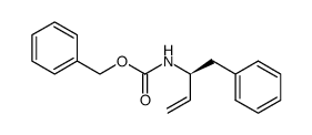 (S)-(+)-1-phenyl-2-benzyloxycarbonylaminobut-3-ene结构式