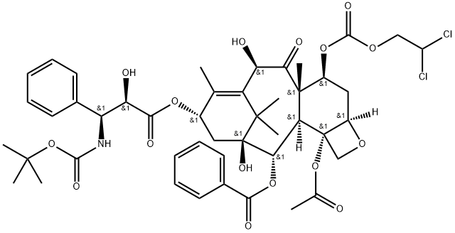 7-双氯乙氧羰基-多西他赛结构式
