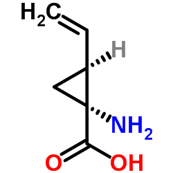 (1R,2S)-1-Amino-2-vinylcyclopropanecarboxylic acid Structure