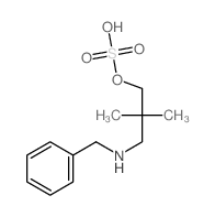 1-Propanol,2,2-dimethyl-3-[(phenylmethyl)amino]-, 1-(hydrogen sulfate)结构式